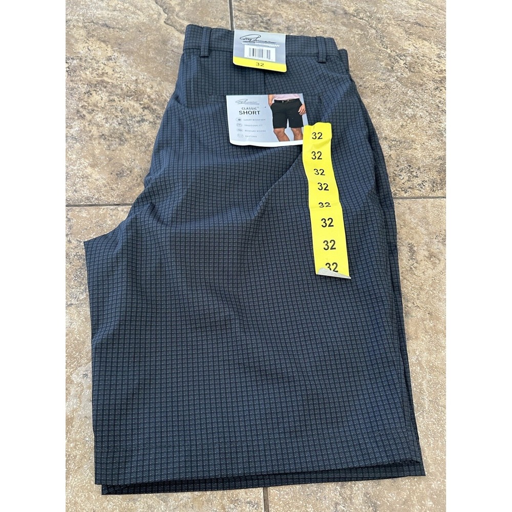 Greg Norman Ultimate Classic Travel Short (Grey, 32). Blemish On Back Of Shorts